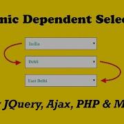 Dynamic Dependent Select Box Using JQuery Ajax And PHP