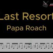 Papa Roach Last Resort Drum Score Drum Sheet Music