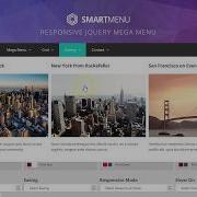 SmartMenu Responsive JQuery Mega Menu