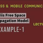 Friis Free Space Propagation Model Example