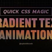 Create Stunning GRADIENT TEXT ANIMATION Using Only CSS