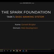 Web Development Task 1 Basic Banking System TSF GRIPNOV21