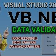 L35 Vb Net Data Validation With Errorprovider Control Validating E Mail Password VB Net