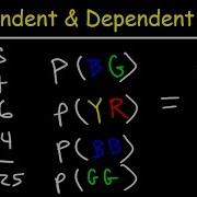 Probability Independent And Dependent Events