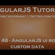 AngularJS Ui Router Custom Data