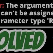 Error The Argument Type Int Can T Be Assigned To The Parameter Type Radius SOLVED In Flutter