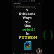 5 Different Ways To Use Print In Python To Format String Python Programming Coding