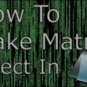 Matrix Falling Code Effect In Pc Using Notepad
