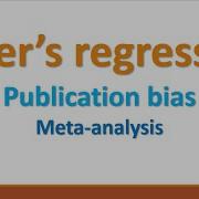 Egger S Regression Test Publication Bias Meta Analysis