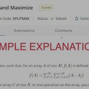 Split And Maximize Codechef Solution In C November Long 2022 Rated For Div 3 4
