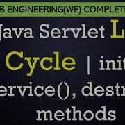 L39 Java Servlet Life Cycle Init Service Destroy Methods Web Technology Lectures