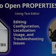 Как открыть файлы PROPERTIES текстовый редактор