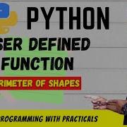 Program In Python Using User Defined Function Calculate Area Perimeter Of Shapes In Python