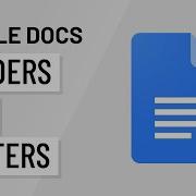 Google Docs Headers And Footers