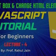 JavaScript Tutorial Create Alert Box Change HTML Content Style Attributes Hide Elements L 04