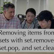 Python Standard Library Removing Items From Sets