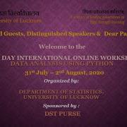 Day 1 Session 1 THREE DAY INTERNATIONAL ONLINE WORKSHOP ON DATA ANALYSIS USING PYTHON