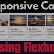CSS Flexbox Responsive Cards HTML CSS Card Design