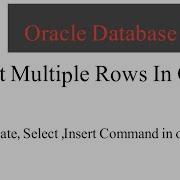 11 Insert Single Multiple Rows Create Table In Oracle