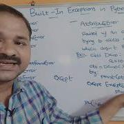 Built In Exceptions In Python Programming Predefined Exceptions