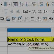 Offset Formula With Counta In Microsoft Excel COMPUTEREXCELSOLUTION