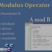 The C C Modulus Operator