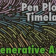 Pen Plotter Timelapse Generative Art In 4 Metallic Colors On Black Paper With Perlin Noise Fields