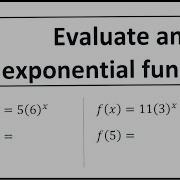 Evaluate An Exponential Function