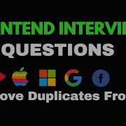 Front End Developer Interview Questions For 2023 Remove Duplicates From Arrays In Javascript