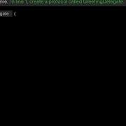 Learn Swift Protocol Delegate Chapter 20 Lesson 1