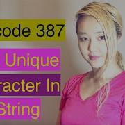 First Unique Character In A String Leetcode 387 JavaScript