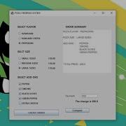 JAVA SWING PIZZA ORDERING SYSTEM