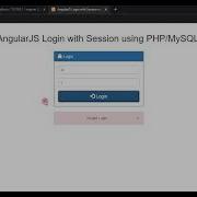 Angular JS Login With Session Using PHP MySQLi Tutorial