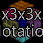 3x3x3x3 Rubik S Cube Notation 4D Rubik S Cube