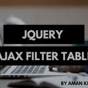 Jquery Ajax Filter Table Updated