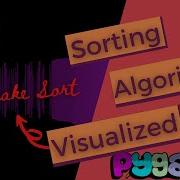Sorting Algorithms Visualized Using Python Software Engineering Project
