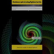 Spiral Using Python Turtle Graphics Shorts