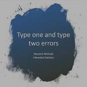 Type 1 And Type 2 Errors