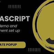 JavaScript Popup 1 Project Demo And Environment Setup