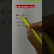 Even And Odd Numbers Multiply Operation Even Odd Numbers