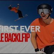 RAW FIRST EVER DOUBLE BACKFLIP ON SKIS