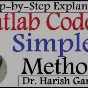 MATLAB CODE OF SIMPLEX METHOD For LPP Step By Step Explanation