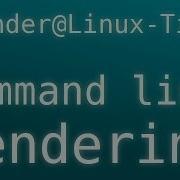 Blender Linux Tip Command Line Rendering Python Script