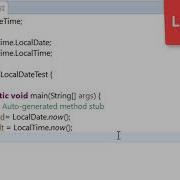 77 Localdate And Localtime In Java