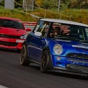 Mini Cooper S R53 Ripping The Nurburgring Right Up Until I Jump The Curbs N Snap Lower Pully