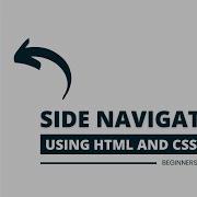 Create A Sidebar Menu Using HTML CSS Sidebar Menu In HTML CSS