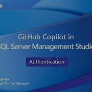 GitHub Copilot в SSMS Аутентификация