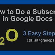 How To Do A Subscript In Google Docs Easy Guide