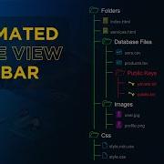 Animated Nested Accordion Tree View Side Navbar UI Design HTML CSS JavaScript