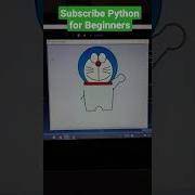 Doremon Design Using Python Programming Language Shorts Python Programming Coding